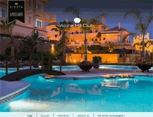 Tablet Screenshot of alohahillclubmarbella.com